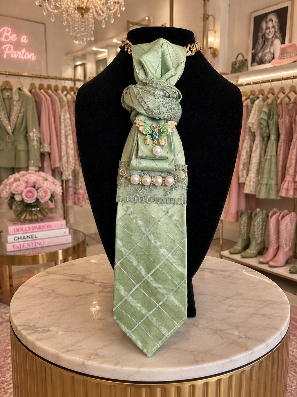 DKNY tie “The Dolly Darling”