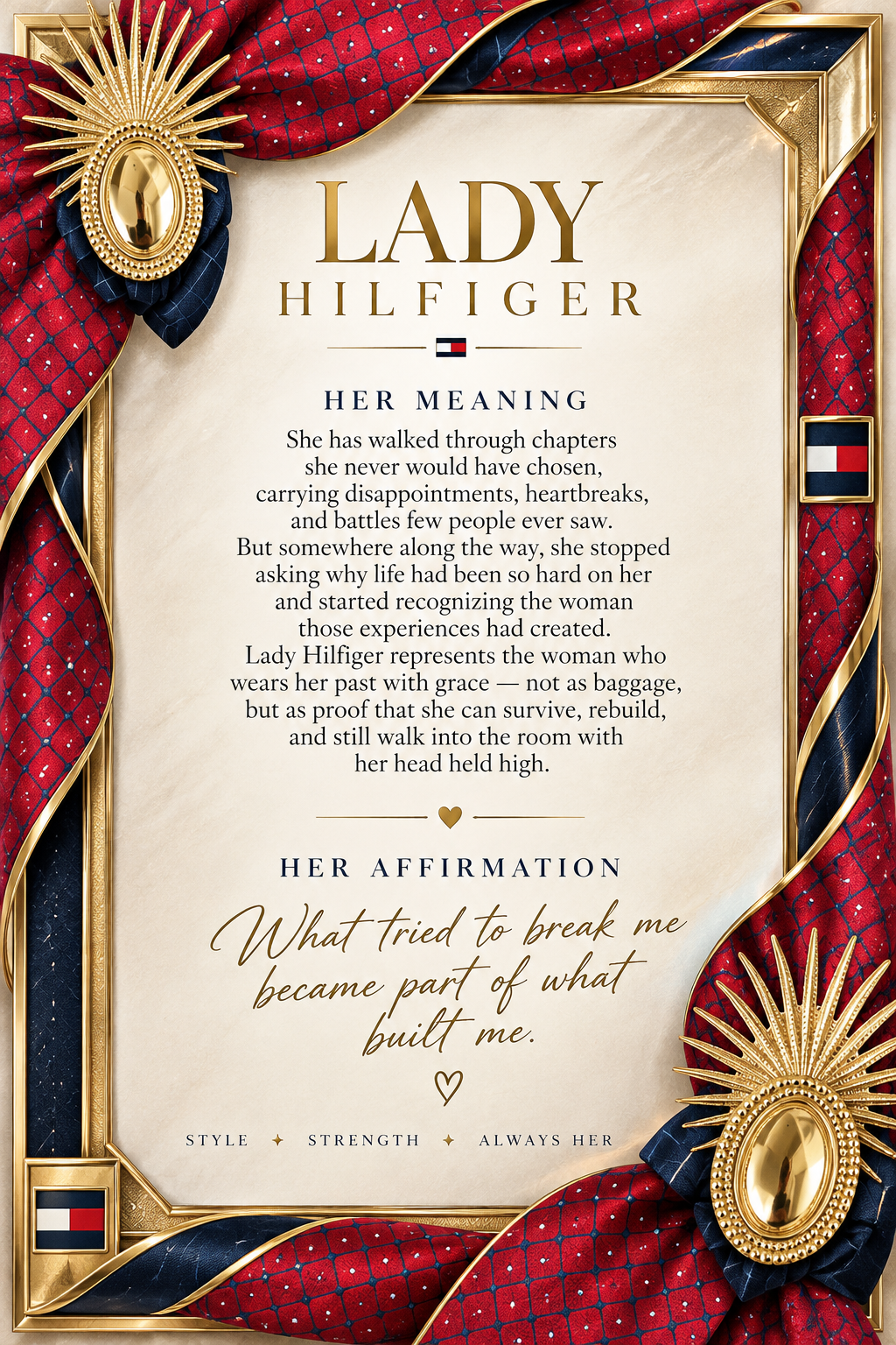 Tommy Hilfiger tie “Lady Hilfiger”