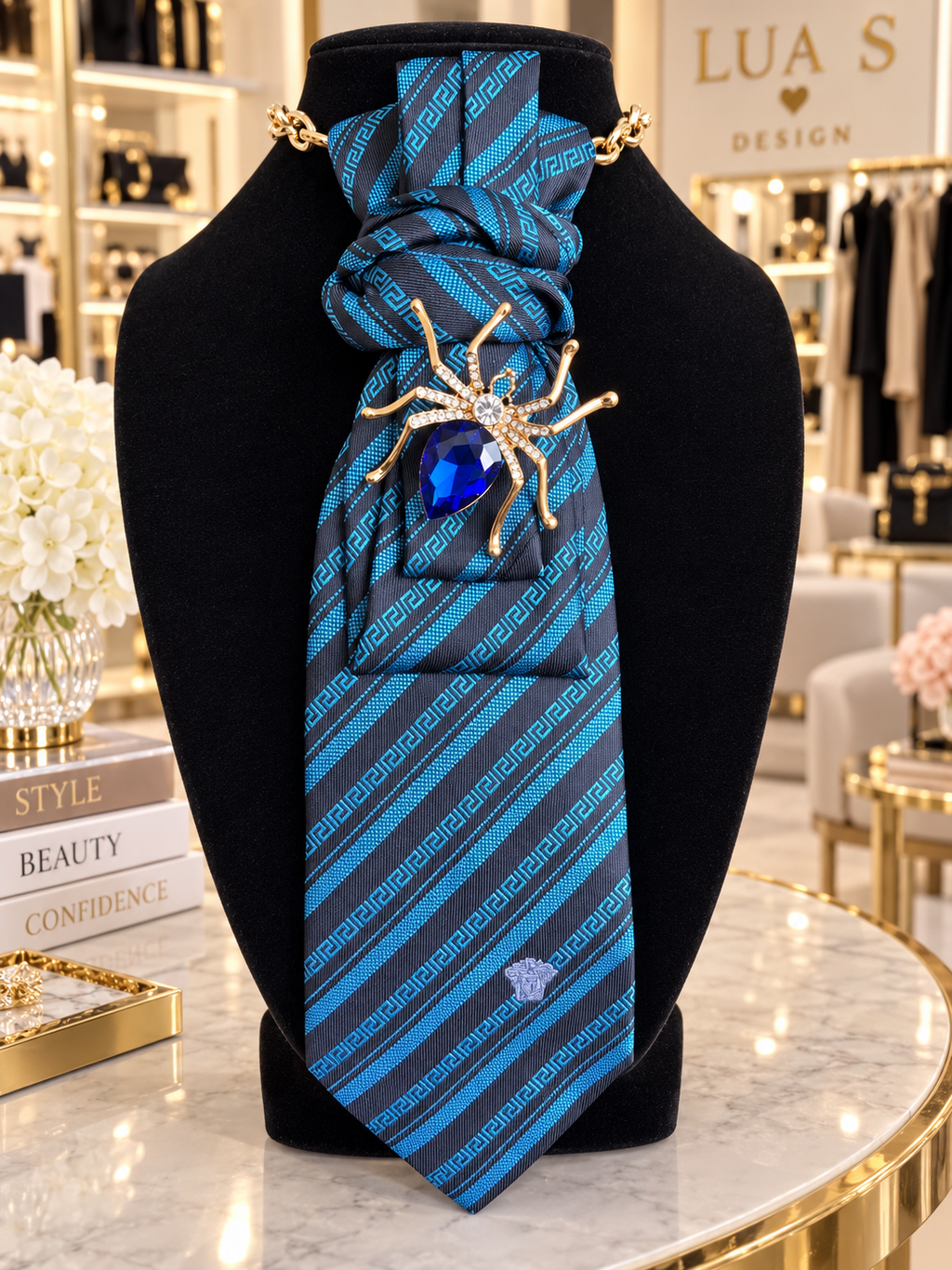 Versace tie “Caught in Versace”