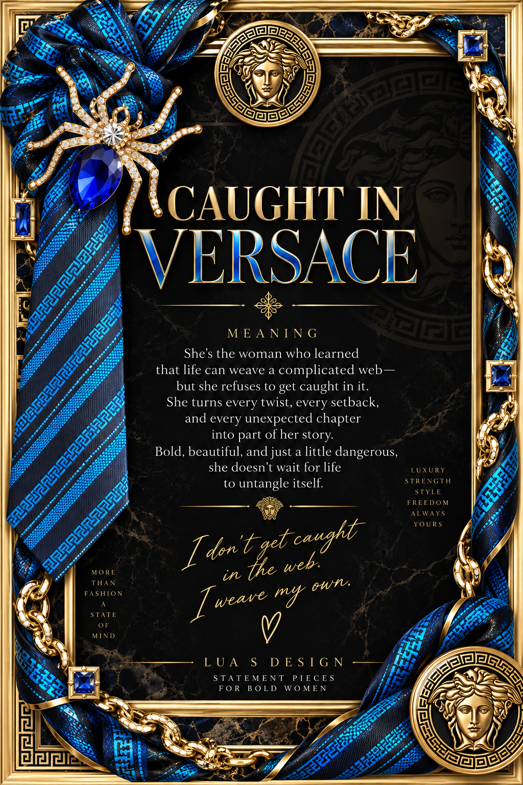 Versace tie “Caught in Versace”