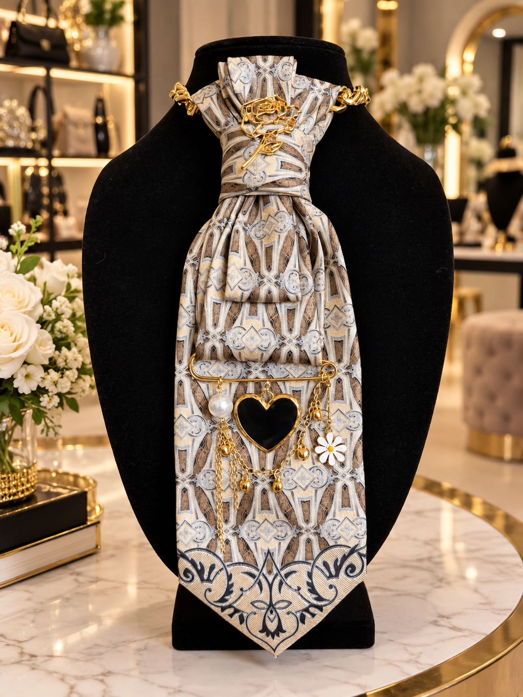 Gianfranco Ferre tie “Champagne in Milan”