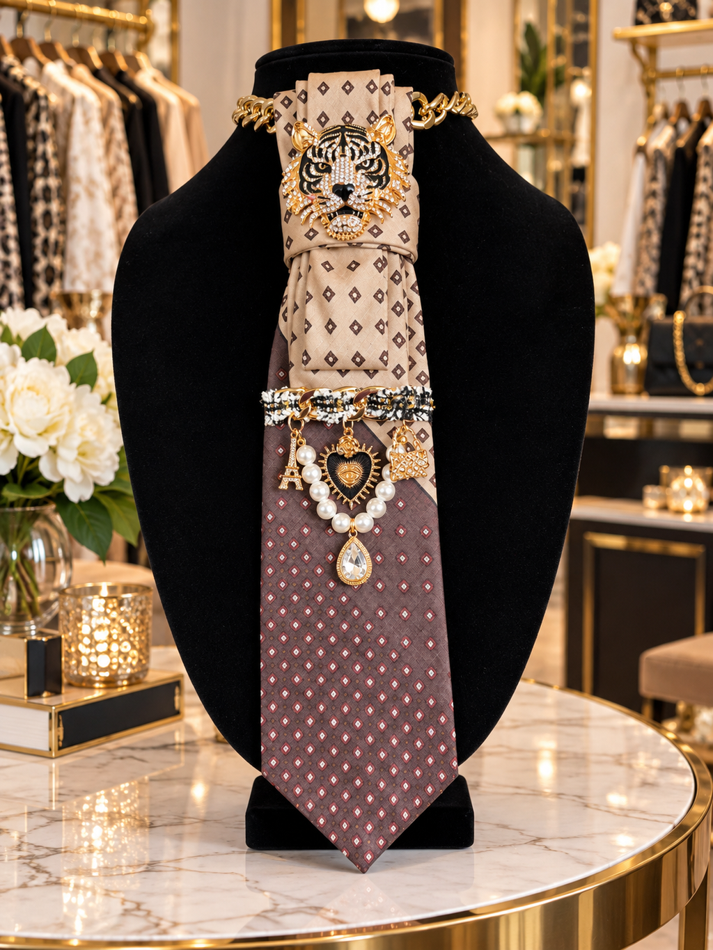 YSL tie “Saint Laurent Wild”