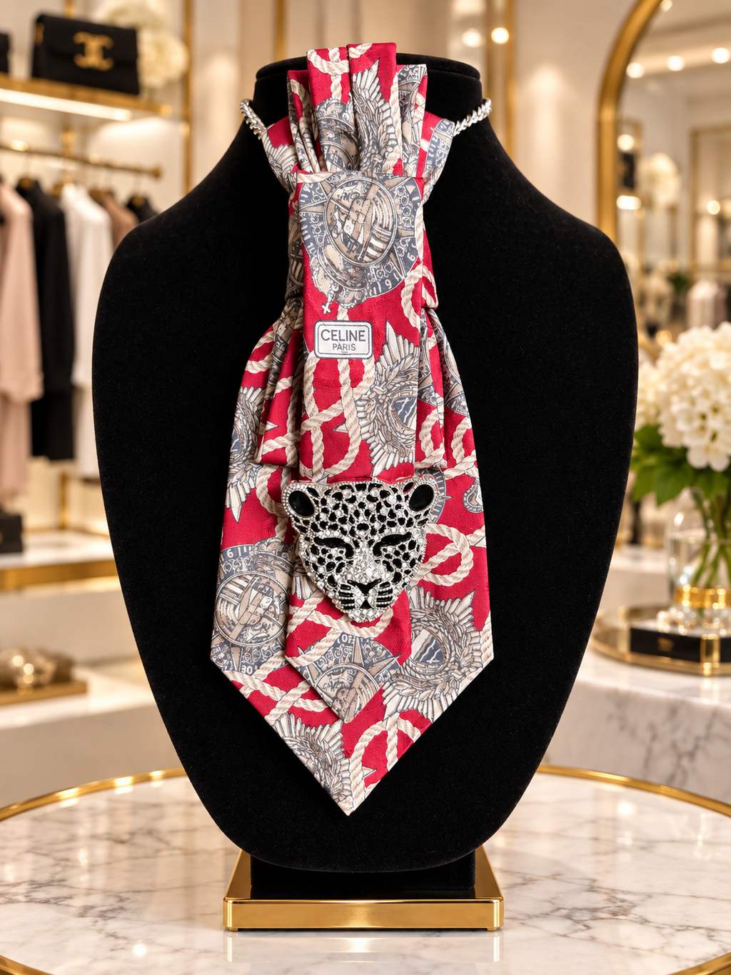 Celine Tie “Celine Rouge”