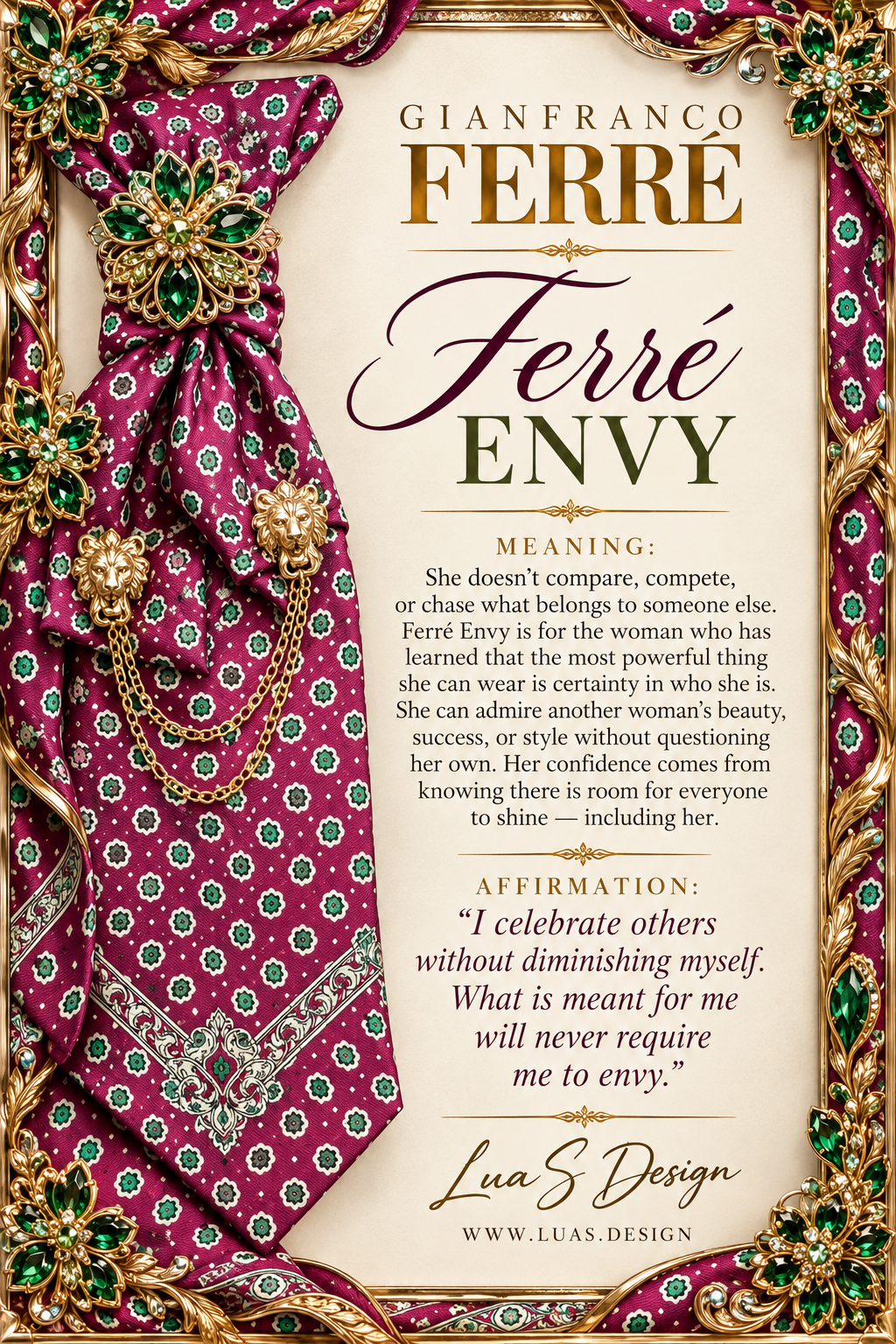 Gianfranco Ferre tie “Ferre Envy”
