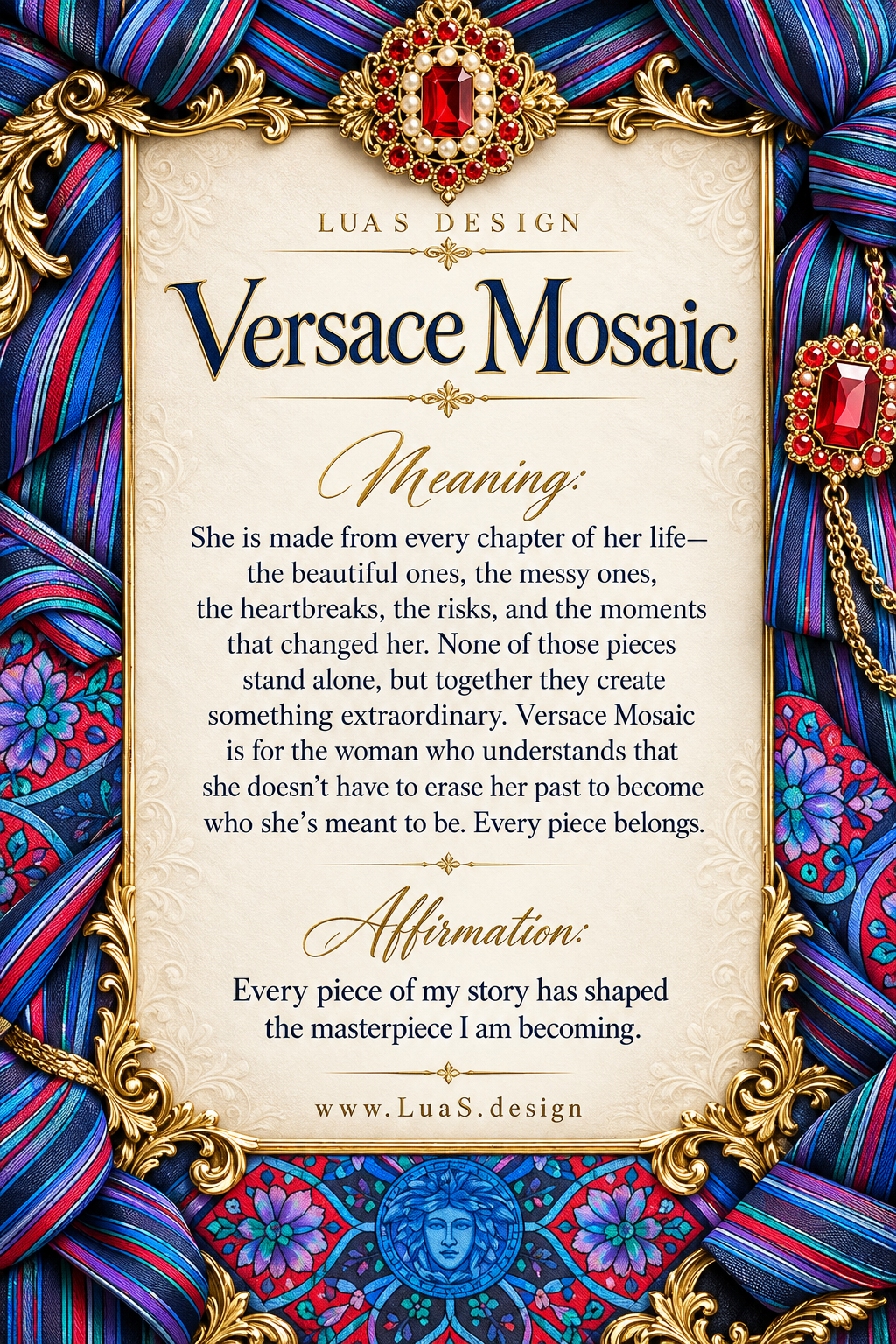 Versace tie “Versace Mosaic”