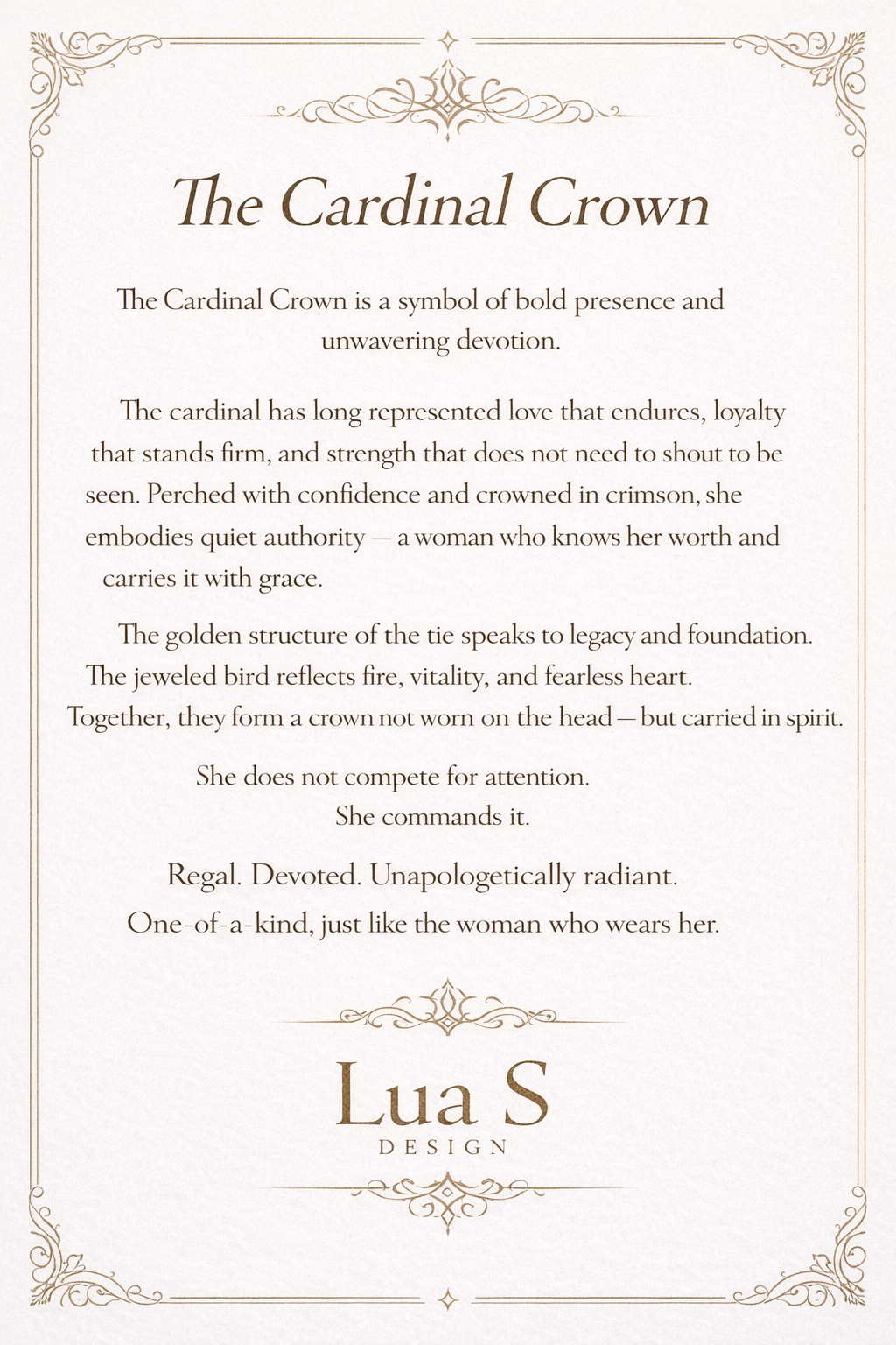 “The Cardinal Crown”