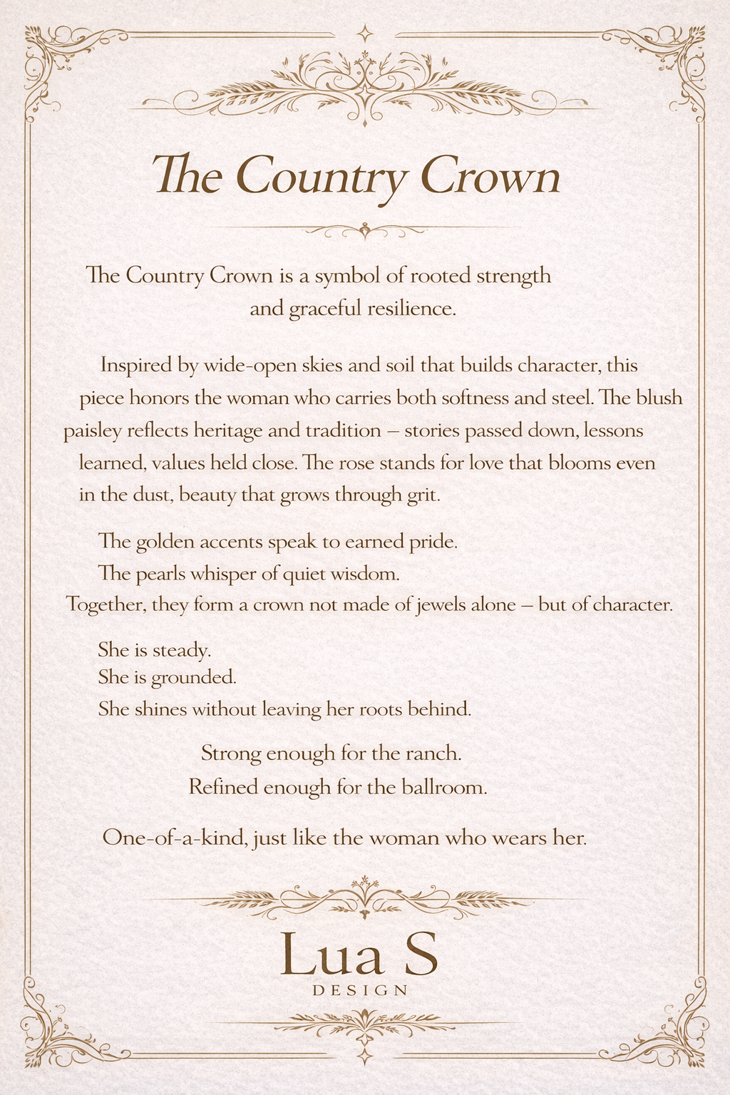 “The Country Crown”