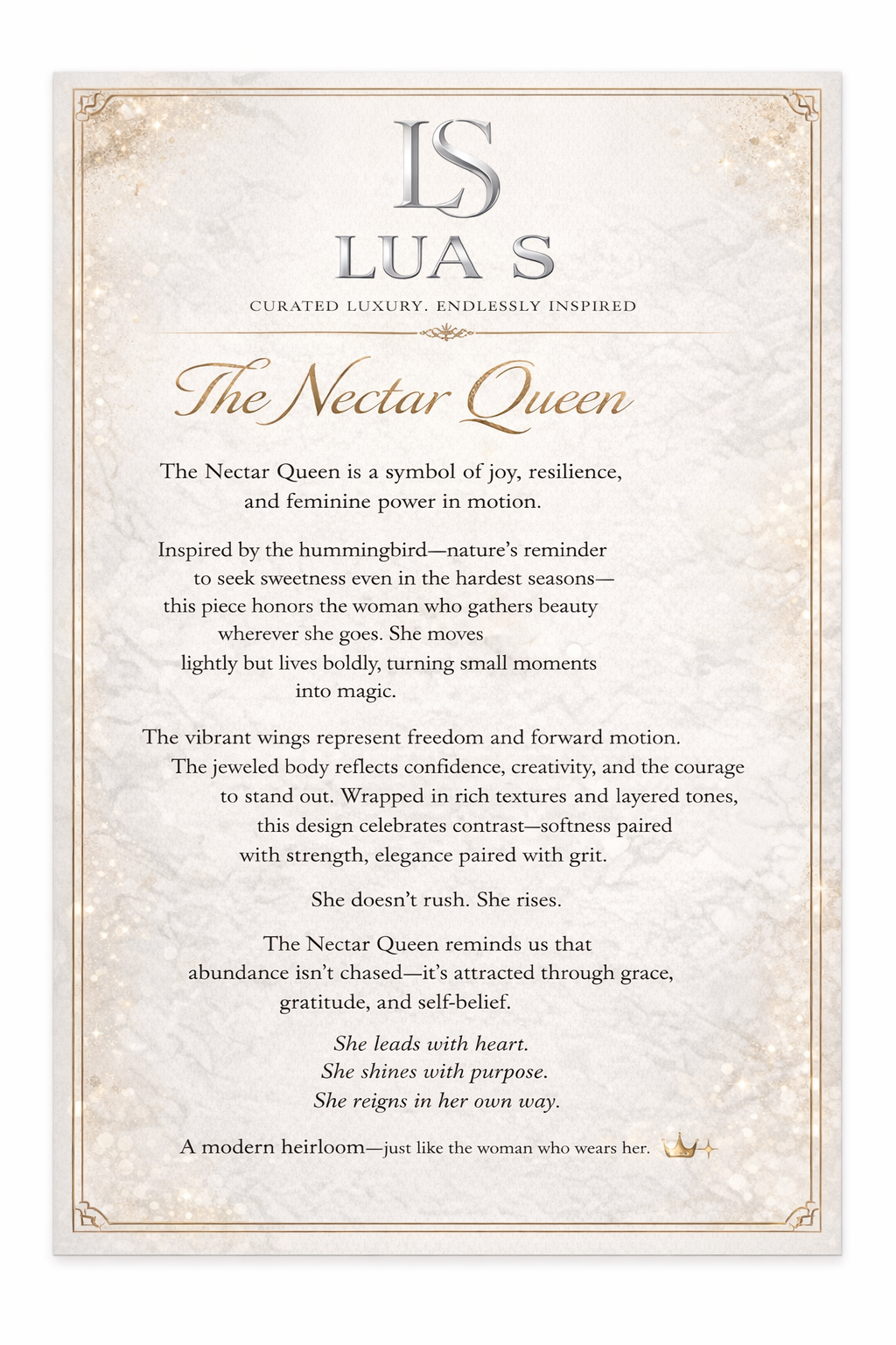 “The Nectar Queen”