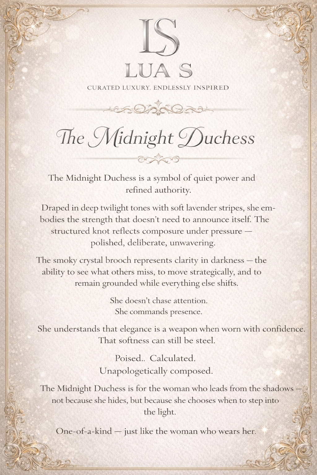 “The Midnight Duchess”