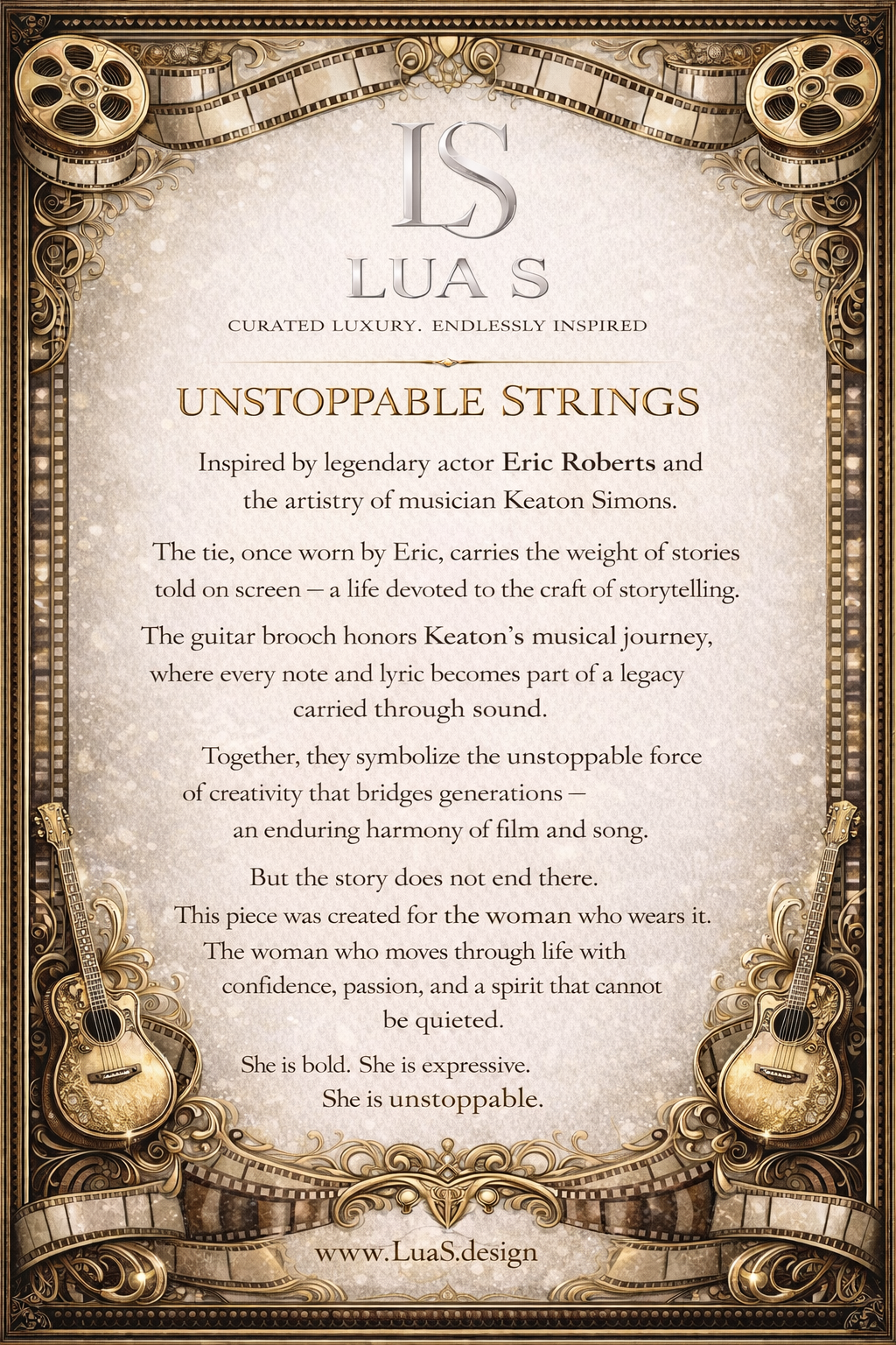 “Unstoppable Strings” Actor Eric Roberts Tie