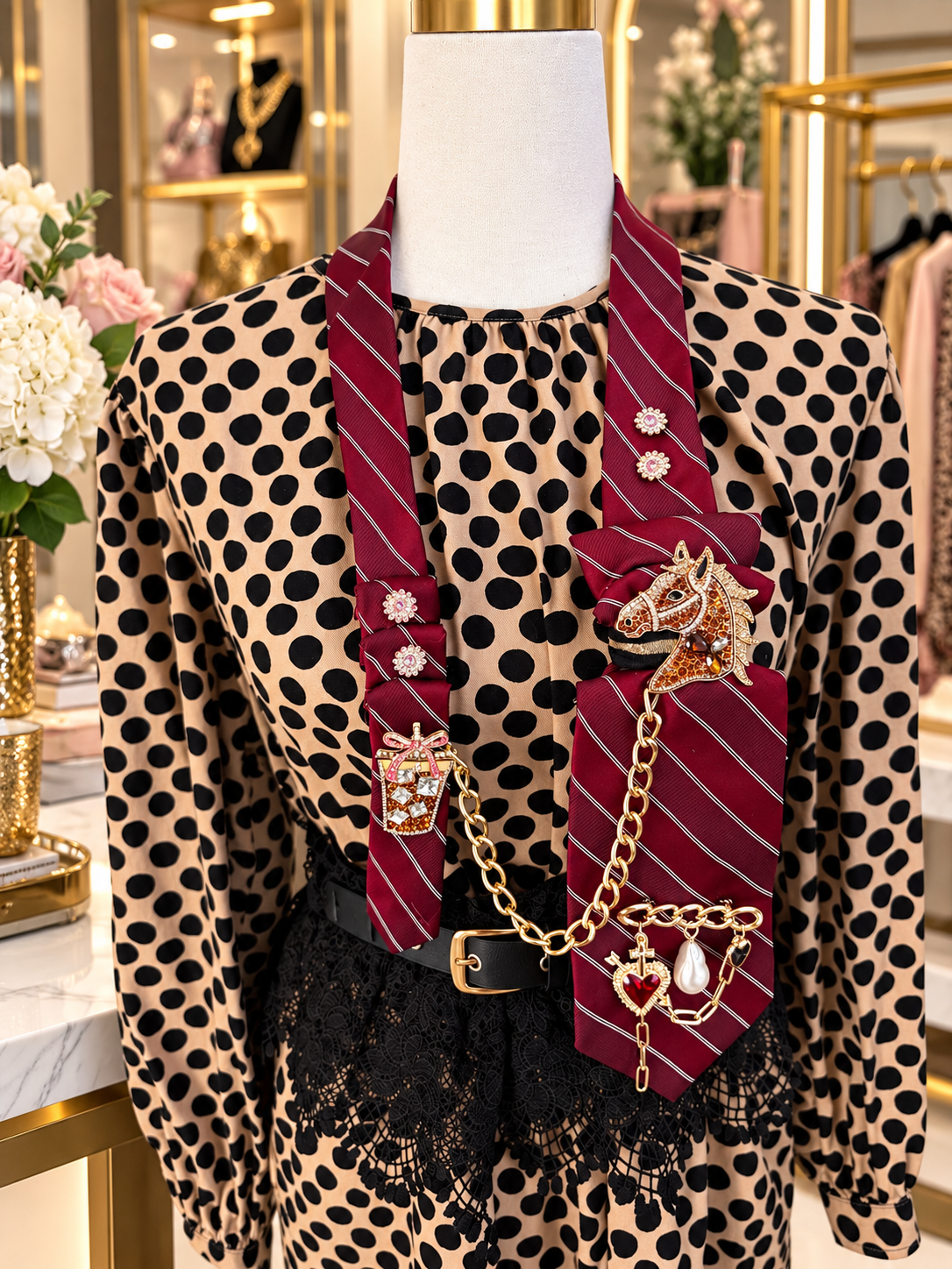 DKNY tie “Brewed to be Wild”