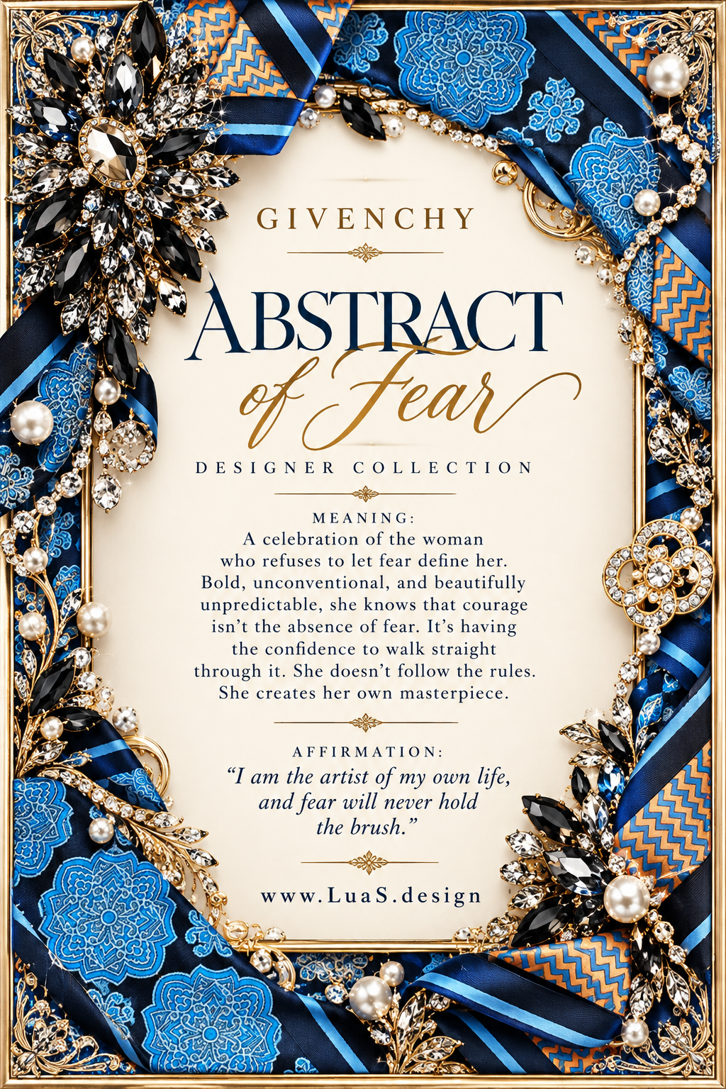 Givenchy tie “Abstract of Fear”