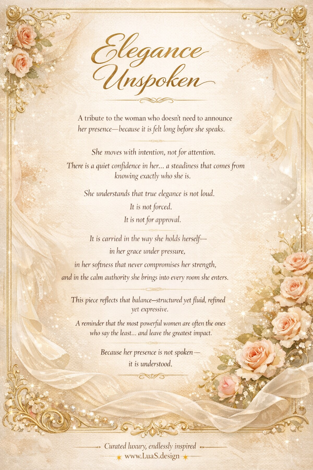“Elegance Unspoken”