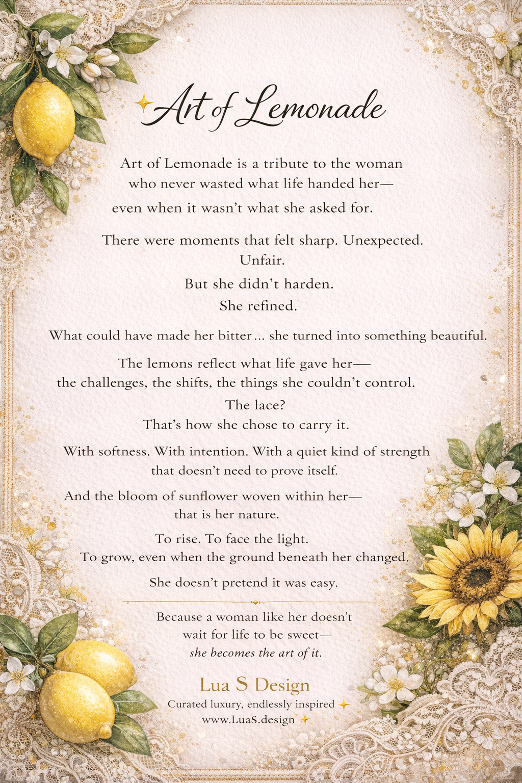 “Art of Lemonade”