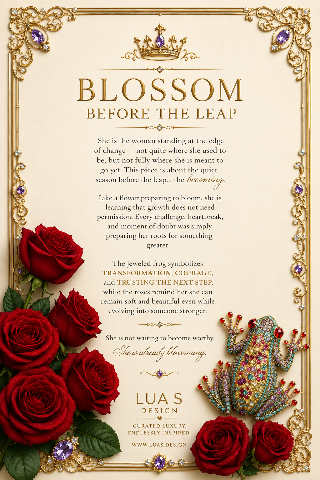 “Blossom Before the Leap”