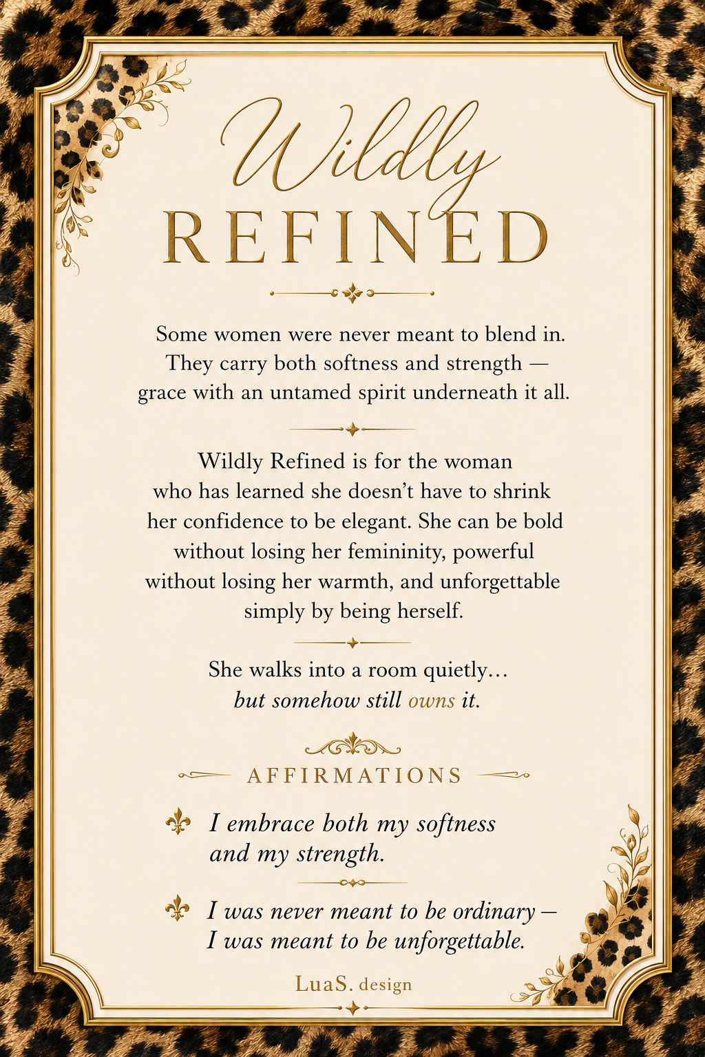 “Wildly Refined”