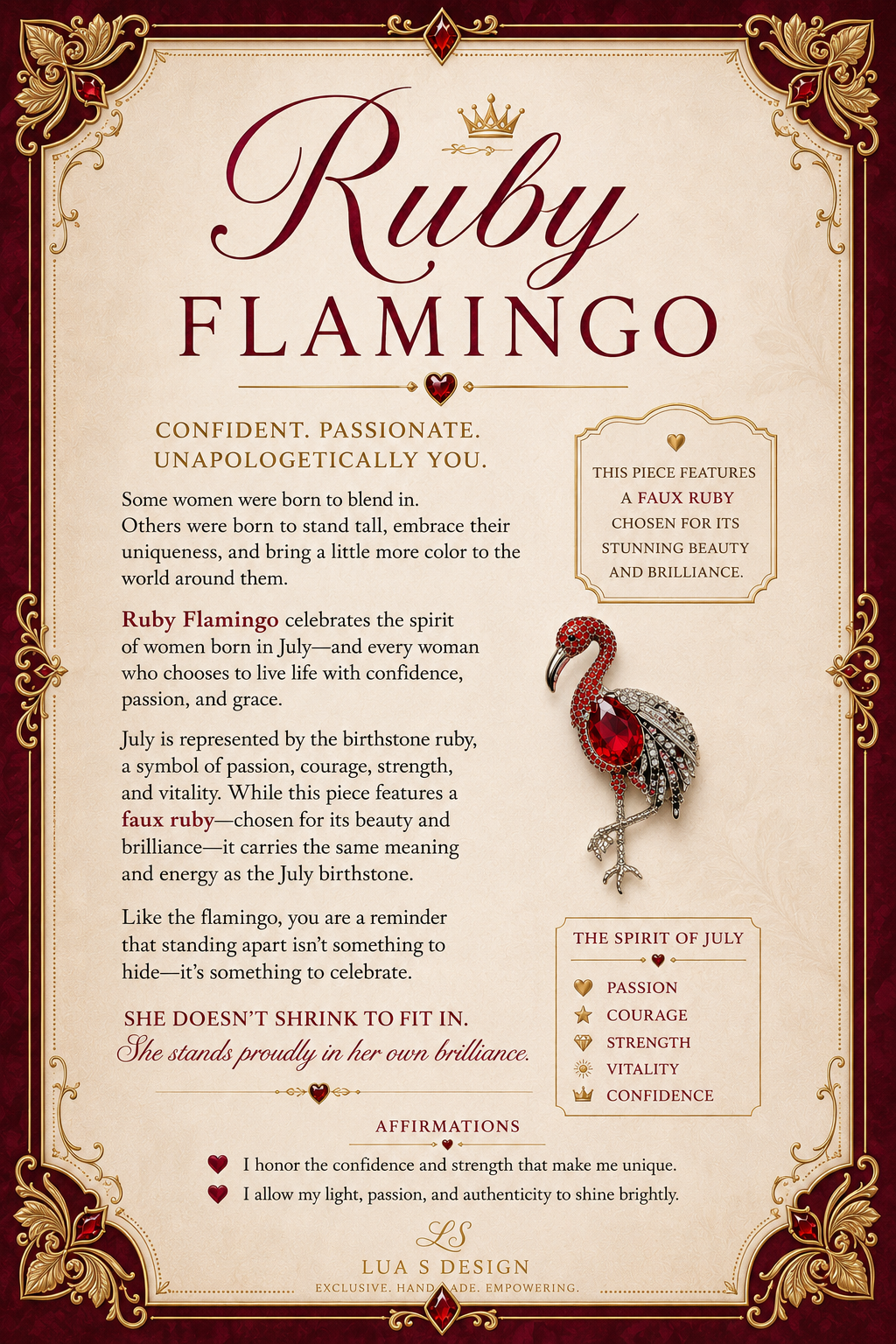 “Ruby Flamingo”
