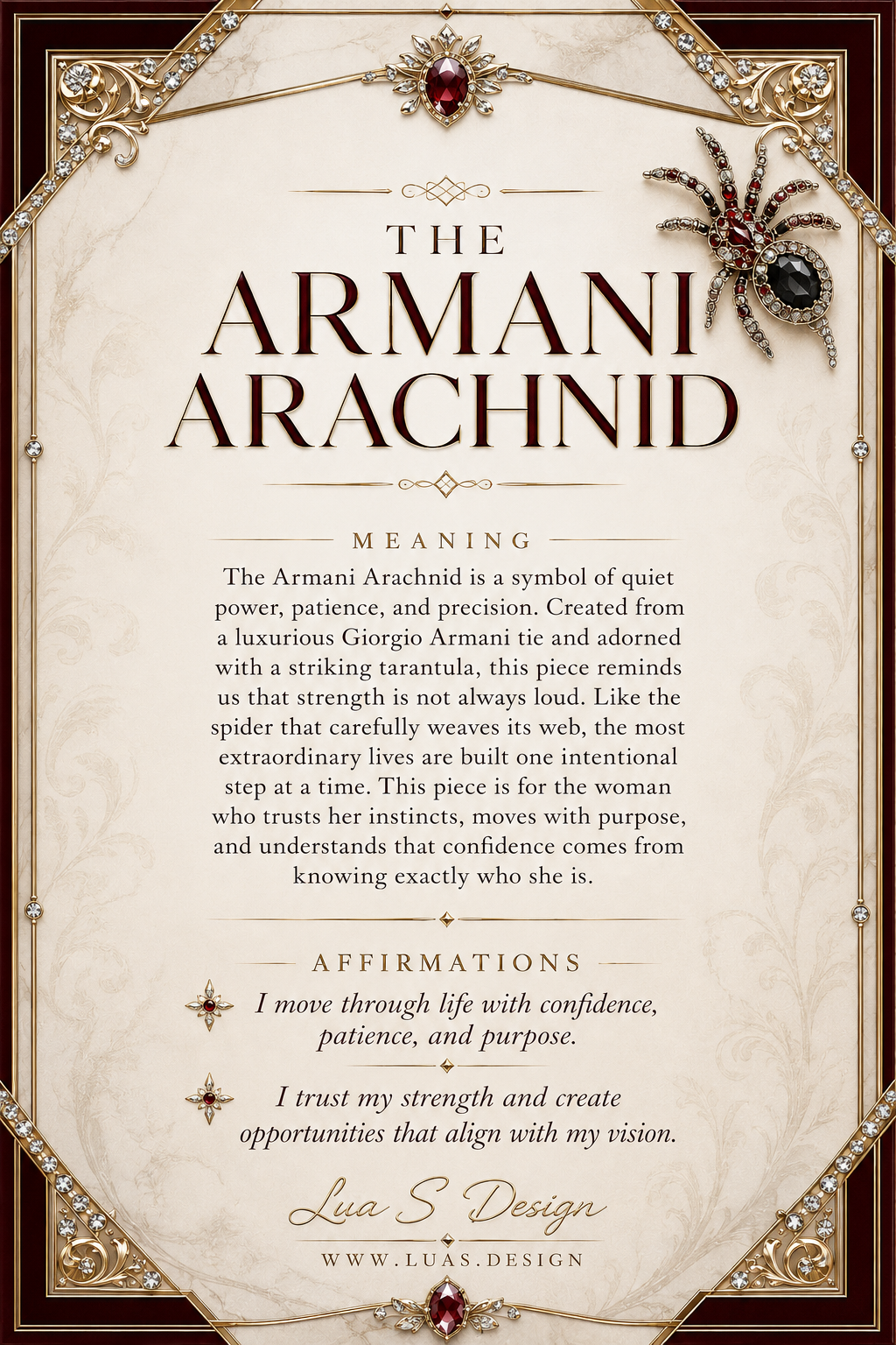 Giorgio Armani “The Armani Arachnid”