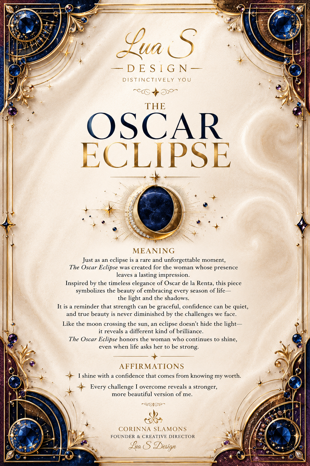 Oscar de la Renta “The Oscar Eclipse”