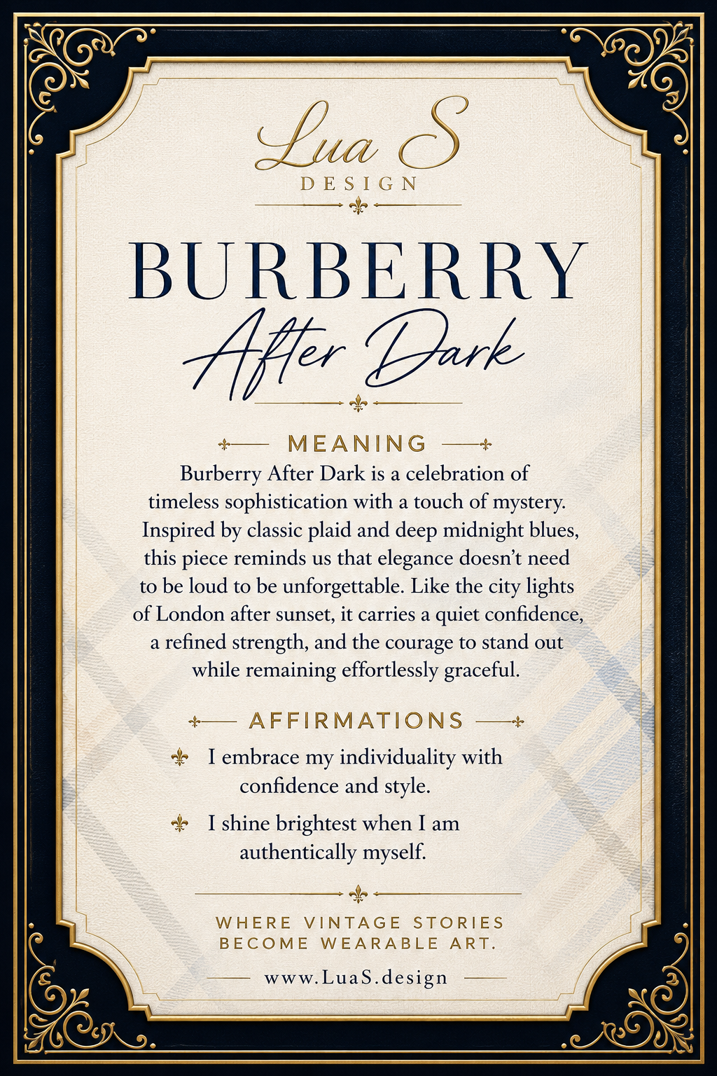 “Burberry After Dark”