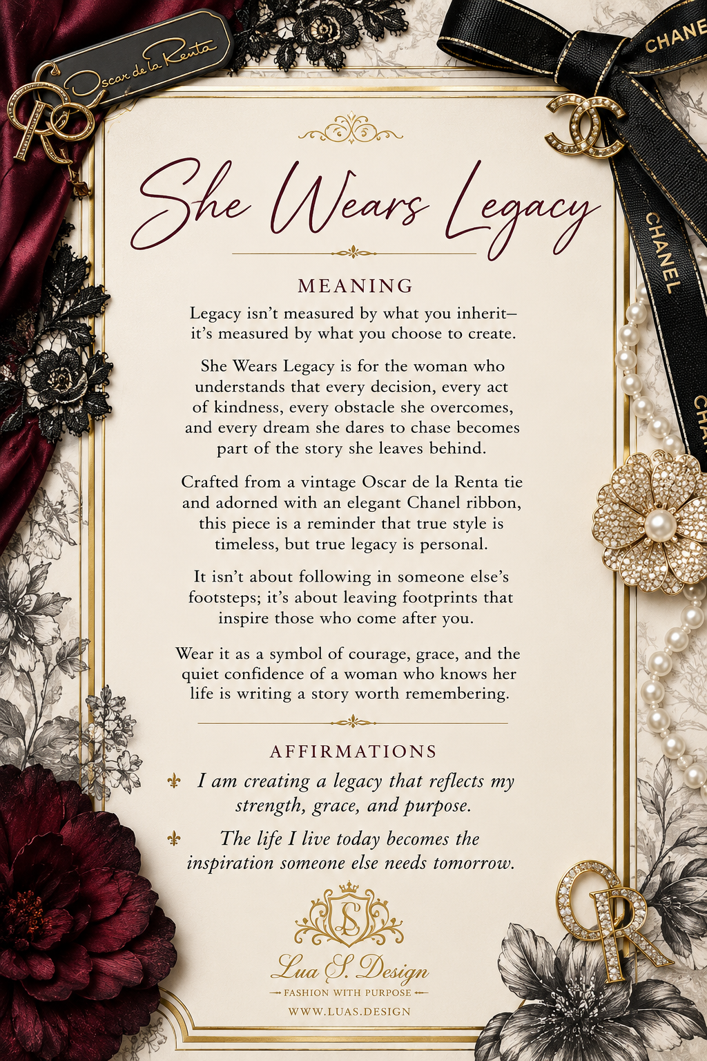 Oscar de la Renta “She Wears Legacy”
